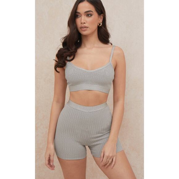 House of CB eden gray marl  Bandage short - Picture 8 of 10